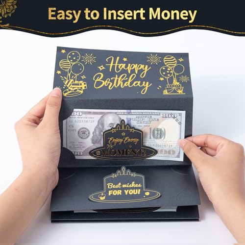 Birthday Money Envelope for Cash Gifts, Elegant Birthday Card Holder