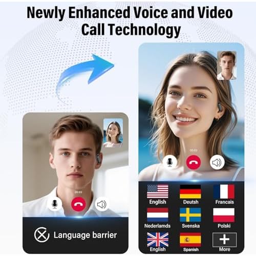 Ai Translation Earbuds Real Time,3-in-1 Buletooth 5.4 Translator Earbuds with 164 Languages/6 Translation Modes,No Subscription Required Translatior Headphones,32H Audifonos Traductores Ingl?s Espa?ol