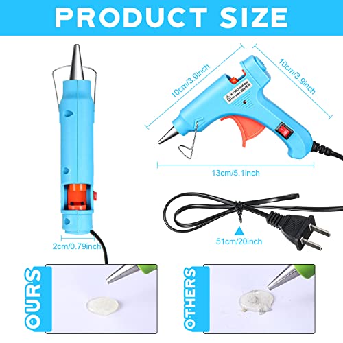 Zhengmy 6 Pieces Mini Hot Glue Gun Kit Multicolored Replacement