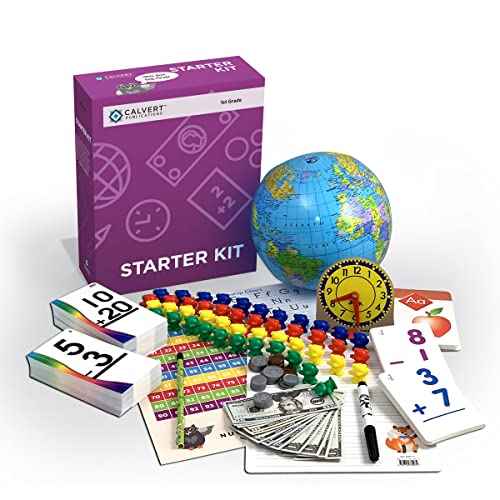Calvert 1st Grade Starter Kit and Clubhouse Biggest Book of Math Practice