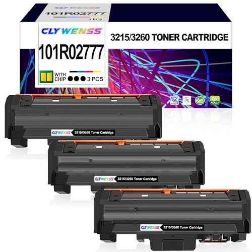 Compatible Toner Cartridge Replacement for Xerox 106R02777 Black Toner Cartridge to Use with Phaser 3260 3260DI 3260DNI 3052 WorkCentre 3215 3215NI 3225 3225DNI Printer (3-Black)