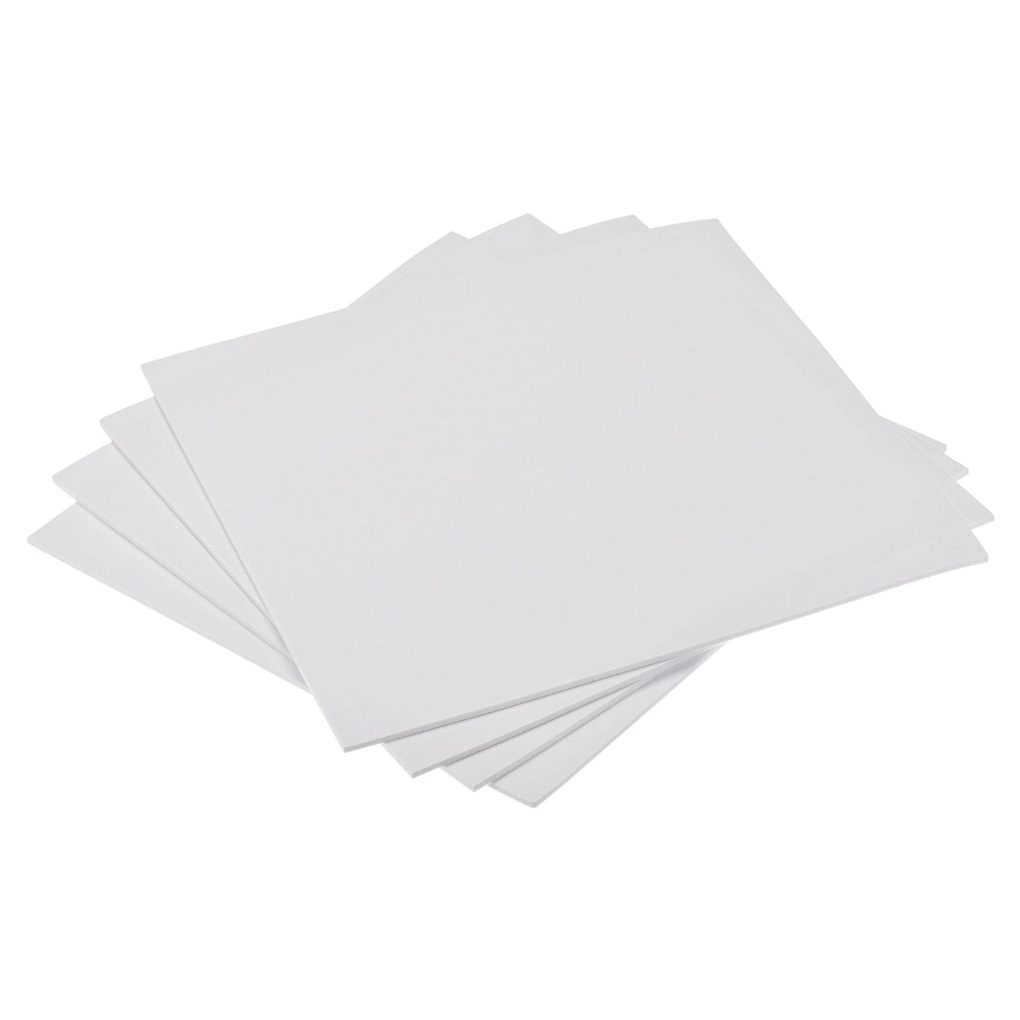 uxcell White EVA Foam Sheets 10 x 10 Inch 3mm Thickness for Crafts DIY Projects, 4 Pcs