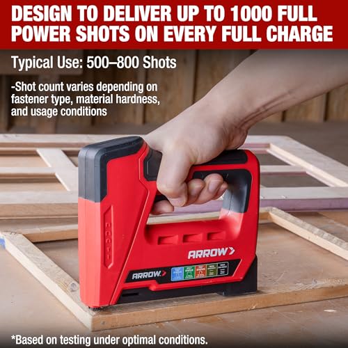 Arrow ET501C Cordless 5-in-1 Staple and Nail Gun – Staple Gun for Upholstery, Framing, Roofing (Variation: Staple and Nail Gun)