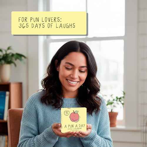 Rockdoodles 2026 Punny Day-to-Day Calendar | Funny Daily Desktop Calendar Christmas Stocking Stuffer Gift for Home or Office, Daily Tear Off Pages With New Puns | A Pun A Day by Rockdoodles