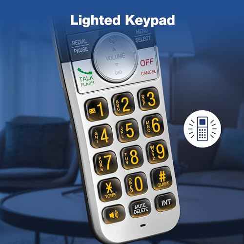 VTech Cordless Phone with Large Display and Big Buttons, DECT 6.0 with Caller ID/Call Waiting, Full Duplex Speakerphone, ECO Mode, Last 10 Number Redial, Easy to Use,VG231