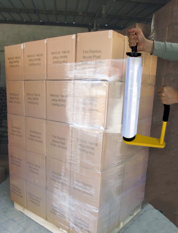 Stretch Film Dispensers Pallet Packing Machine Adjustable Wrap