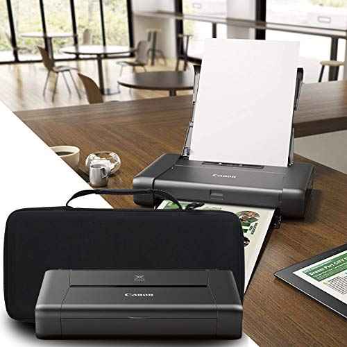 Aproca Portable Case Compatible with Canon PIXMA TR160 / TR150 / iP110 Wireless Mobile Printer, Storage Hard Bag for Accessories (Black)