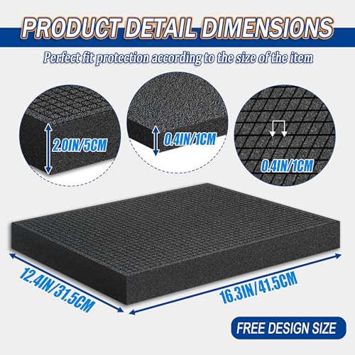 8 Pcs Pick Apart Foam Insert 4 Pads Pluck Pre Cubed Separated Cube