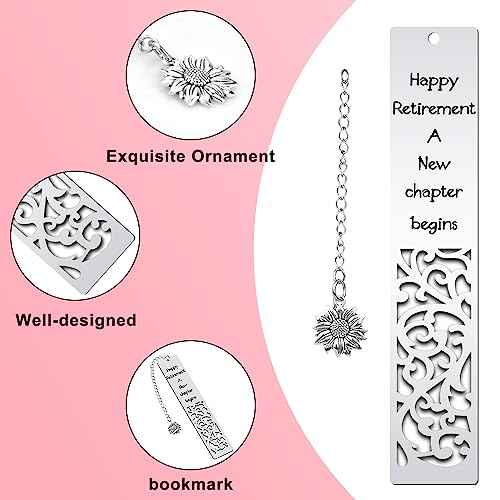 Quimoy Happy Retirement Bookmark for Women, Retirement Gift for Woman Coworker Employee Boss Leader Friends Retired Teacher Nurse, Going Away Gifts for Colleagues, Retirement Gifts for Women 2025
