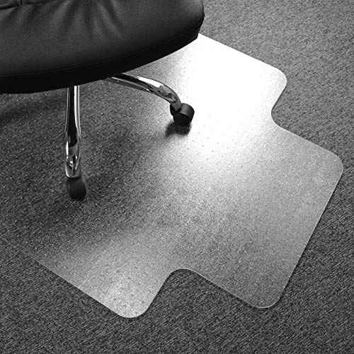 Floortex¢ç Exclusive Vinyl Lipped Chair Mat for Carpets up to 1/4" - 36" x 48", Ships Flat