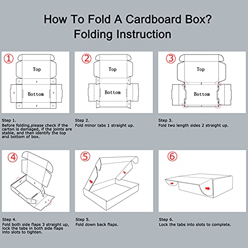 RLAVBL White 9x6x2 Shipping Boxes Set of 50 - Small Corrugated Mailer Boxes
