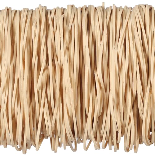 Beige 300Pcs 4.8in Balloon Arch Rubber Bands – High-Elastic Office/Party Bundling