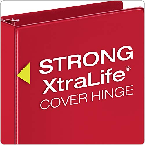 Cardinal 3 Ring Binders - 2 Inch Durable Office & School Binder, Assorted Colors, 4 Pack