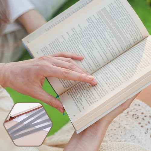 12 Pieces Guided Reading Strips Hightlight Bookmarks Overlays Reading Tracker Bookmark Read Line Trackers Teacher Teaching Supply Assistant Help with Dyslexia (Clear)