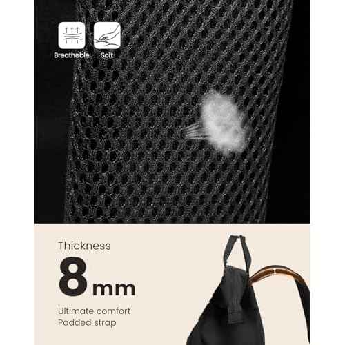 LOVEVOOK Laptop Backpack For Women Work Travel Backpack Purse, Nurse Bag College Backpack, Teacher Business Laptop Bag, Waterproof Wide Open Computer Back pack, 15.6 Inch, Black-Beige-Brown