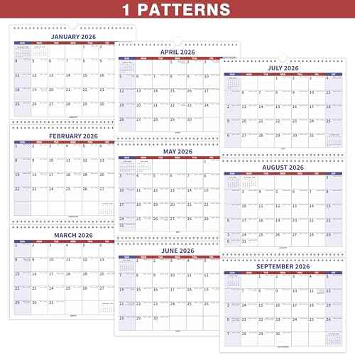 2026-2027 Wall Calendar ? 3 Month Wall Calendar 2026-2027, January 2026 - Decmber 2027, 2 Year Calendar, 3 Month Calendar Vertical Display (Folded in a Month), Move-a-Page, 11" x 25", Holidays