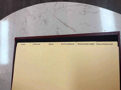 CORP PAPER PRODUCTS Corporation Binder with 6 Tabs and Clear Plastic Sleeve