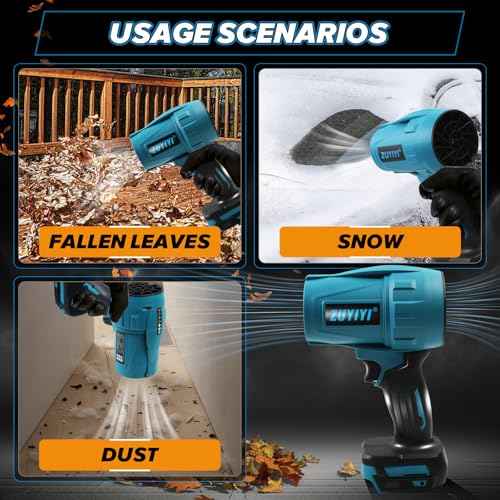 Mini Jet Dry Blower Turbofan Jet Fan for Makita 18V Battery (NOT Included), Handheld Brushless Air Blower, Cordless Electric Air Duster 240 MPH High Speed Fan for Cleaning, Camping, Outdoor
