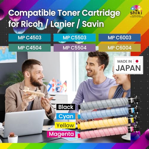 Shiki Compatible Toner Cartridge Replacement for Ricoh Lanier Savin MP C4503 C5503 C6003 C4504 C5504 C6004 841851 (Magenta, 22500 Pages)