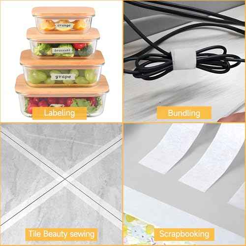 3 Roll White Painters Tape, Masking Tape, White Artist Tape, Paint Tape for Painting, DIY Craft Art, No Residue, Easy Removal, 0.7 inch x 55 Yards x 3 Rolls (165 Total Yards)