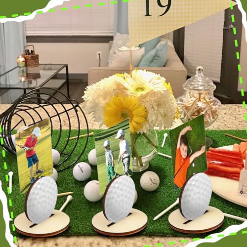 16-Pack Golf Photo Holders - Table Number Cards & Centerpieces for Golf Party