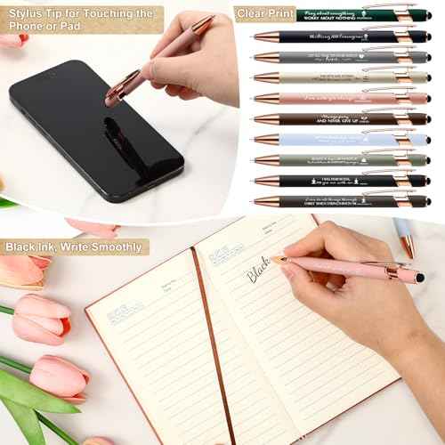 Fulmoon 20 Pcs Christian Notebooks and Inspirational Pens Bible Verse Prayer Journal Religious Scripture Christmas Gifts A5 Leather Notebooks for Student Men Women Church Group Pastor