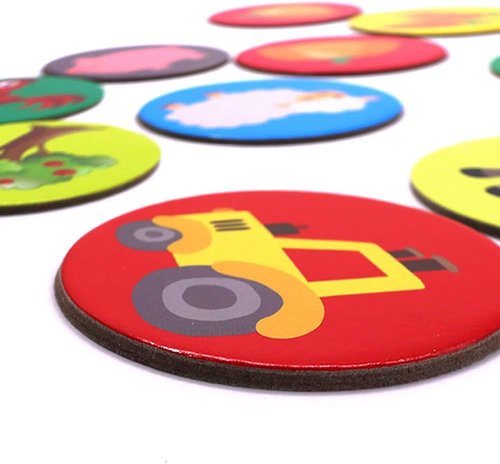 KiDEPOCH Memory Match Game - Non-Toxic Educational Memory Game for Kids | 16 Barnyard Pairs, Ages 3+