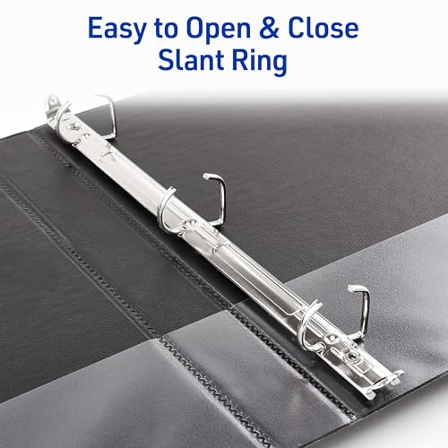 Avery Durable View 3 Ring Binder 1 Inch Navy Blue Slant Rings
