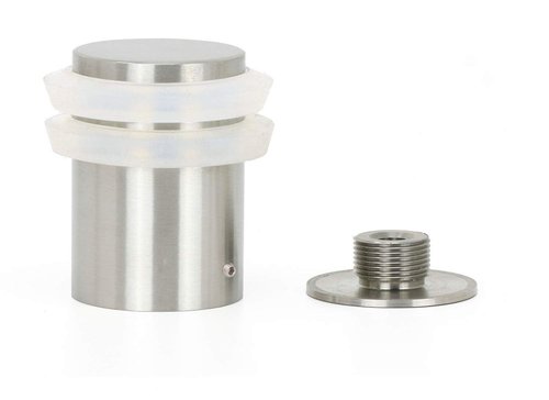 EVI Door Stopper | Stainless Steel Brass Floor Door Stop - Screw Fastening - Heavy Doors - 1.37 x 2.04 Inch Door Stop