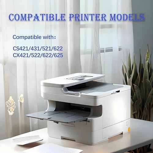 CS421 CX421 Toner Cartridges 78C1XY0 Compatible with Lexmark CS421 CS431 CS521 CS622 CX421 CX522 CX622 CX625 Toner Cartridges 1-Yellow