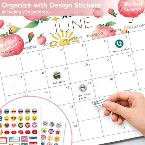 Delightful Magnetic Fridge Calendar 2026-2027 magnetic calendar for refrigerator - Monthly Calendars for Easy Organizing