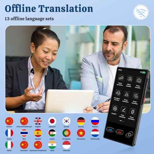 AI Language Translator Device, 2025 Real Time Translator Device, Instant Translator with 148 Languages/ChatGPT/Photo Translator for Business, Learning, Travelling
