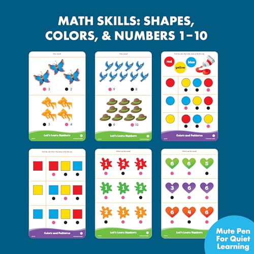 Educational Insights Hot Dots Getting Ready for School! Set - Preschool Workbooks with Interactive Pen, Homeschool Learning Books, Build Toddler Reading & Math Skills, Ages 4+