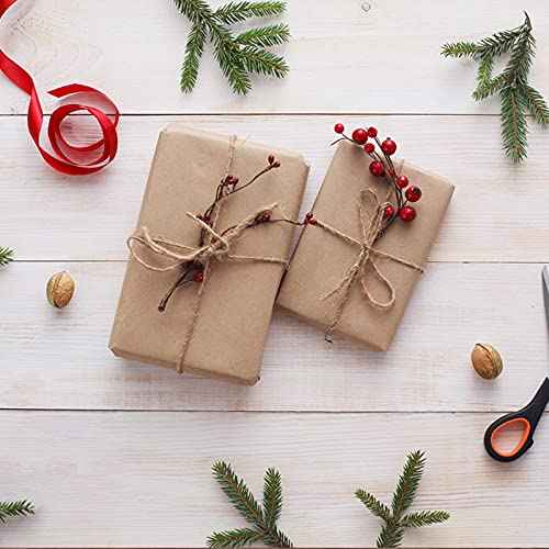 656 Ft x 6 MM Natural Jute Twine, 1/4¡± Heavy Duty Hemp Rope, 100% Natural Twisted Twine Hemp Rope for Cat Tree Tower,Strong Burlap Cord for DIY Crafts Gardening Hammock Home Decorating Gift Wrapping