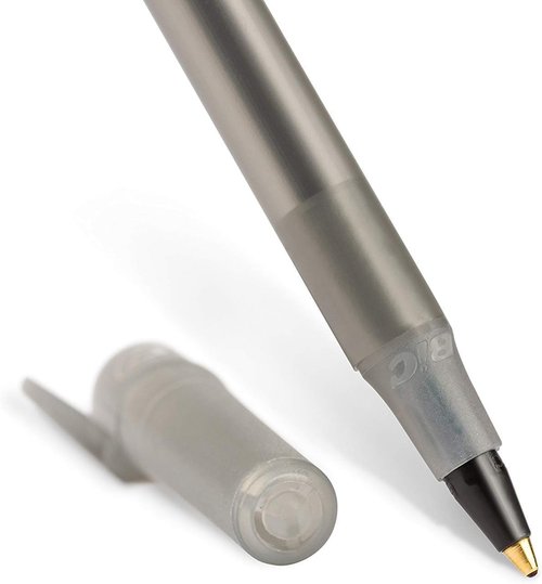 BIC Round Stic Xtra Life Pens - Medium Point 1.0 mm | 30 Black & 30 Blue Ink Pens, 60 Pack