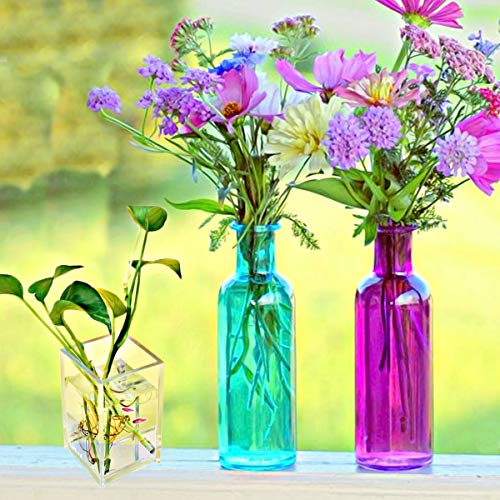Cerpourt 2 Pack Clear Acrylic Pen & Makeup Brush Holder - Desktop Organizer