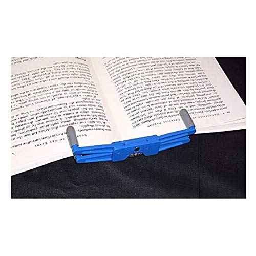 Portable Book Page Holder for Hands Free Reading in Bed, on The Go, on The Treadmill & Exercise Bike - Works on Hardcovers, Paperbacks, Magazines, and Comic, Art, Piano and Recipe Books