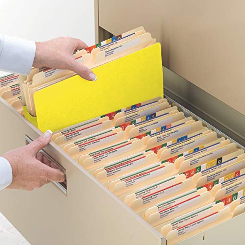 Smead Pocket, Letter, Straight, 5.75-Inch Expansion, Yellow, 10 per Box (73243)