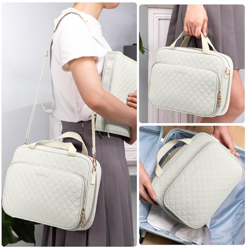IMAGINING Large Bible Case with Bible Cover for Women - Bible Carrying Case with Shoulder Strap - Bible Bag Packed in Gift Box - Bible Carrier with Pockets for Bible Study Suppliers - Bible Gift Girls