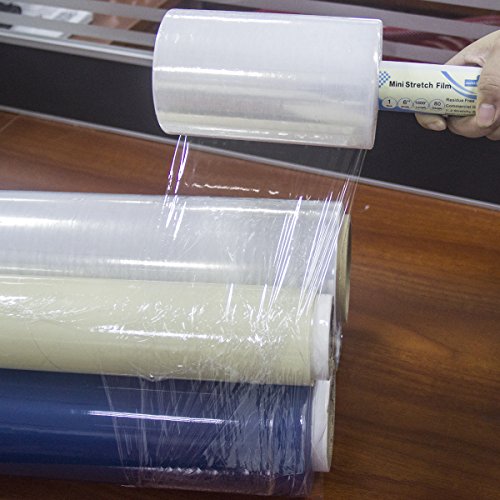 6'' Clear Stretch Wrap Roll 1000' for Moving & Shipping - Jack&Sunny