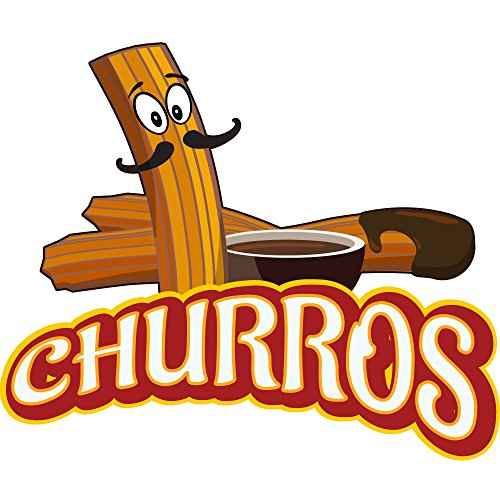 Churros 36" Concession Decal Sign cart Trailer Stand Sticker Equipment