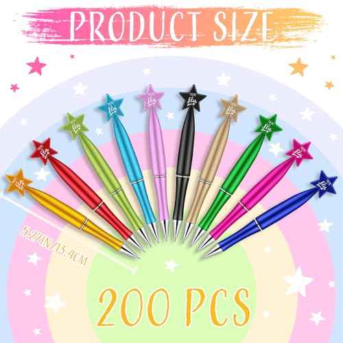 Seajan Star Pens Bulk You're a Star Ballpoint Pen Student Gifts from Teachers Employee Appreciation Gift for Halloween Thanksgiving Birthday Party School Team Coworker Office Home Supplies(200 Pcs)