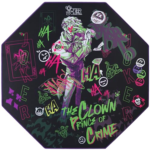 DC Comics Joker - Non-Slip Gamer Floor Mat for Gaming Chairs and Office Chairs - 39' x 39'
