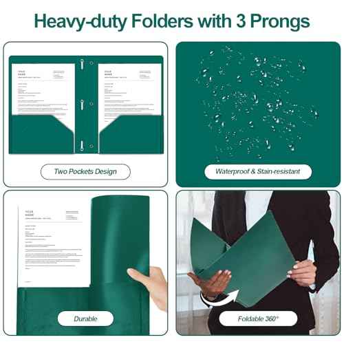 Two Pocket Folders with Prongs, LAYZZ 60 Pack Poly Plastic Folders, Heavy Duty Plastic Folders with Pockets and Prongs, Letter Size, 6 Colors, for Offices and Schools