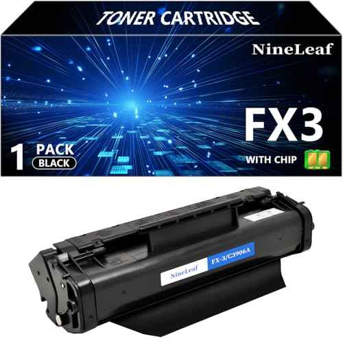 NineLeaf Compatible Toner Cartridge Replacement for Canon FX3 1557A002BA FAX L350 L4000 L6000 FaxPhone L80 ImageClass 1100 CFX-L4500IF 2060 4000 4500 6000L MultiPass L600 Laser Printer (1 Black)