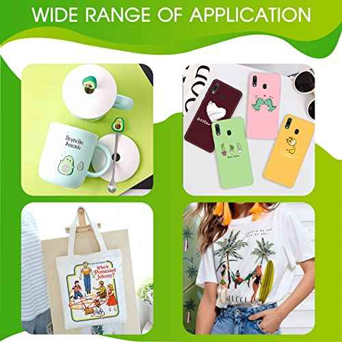 Premium DTF Ink 600ML- DTF Transfer Ink for PET Film, Refill for DTF Printers Epson ET-8550, XP-15000, L1800, L805, R1390, R2400, Heat Transfer Printing Direct to Film (100ml x 6, CMYK Wh)