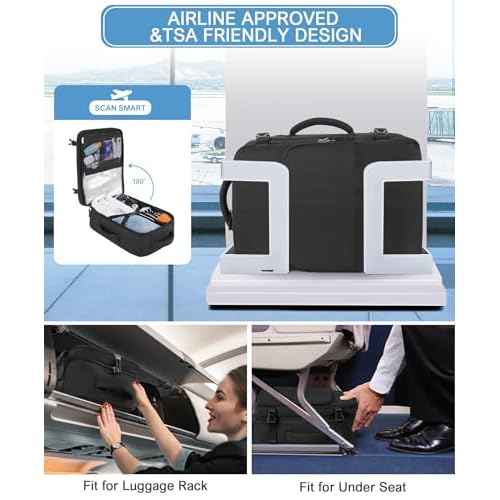 Beraliy Travel Backpack for Men Women, Lightweight Personal Item Trave Bag for Airlines, Carry On Backpack with USB Charging Port, Durable Laptop Backpack, College Weekender Work Daypack, Black
