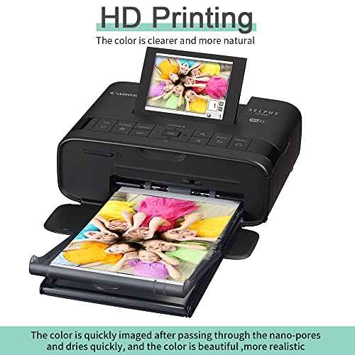 Compatible Canon Selphy CP1500 Ink and Paper KP-108IN KP108 3 Color Ink Cartridges and 108 Sheets 4x6 Photo Paper Glossy for Canon Selphy CP1500, CP1300, CP1200, CP1000, Compact Photo Printers