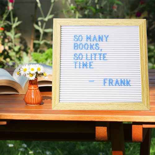 C CRYSTAL LEMON Felt Letter Board Set ? 294-Piece Blue Letters, Numbers & Symbols for 3/4-inch Message Board Letters for Felt Board