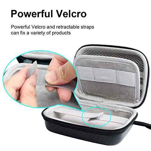 Jiusion Hard Case for Carson MicroBrite Plus Pocket Microscope (MM-300 or MM-300MU) and MicroFlip (MP-250 or MP-250MU) Travel Storage Carrying Include Carabiner and Strap